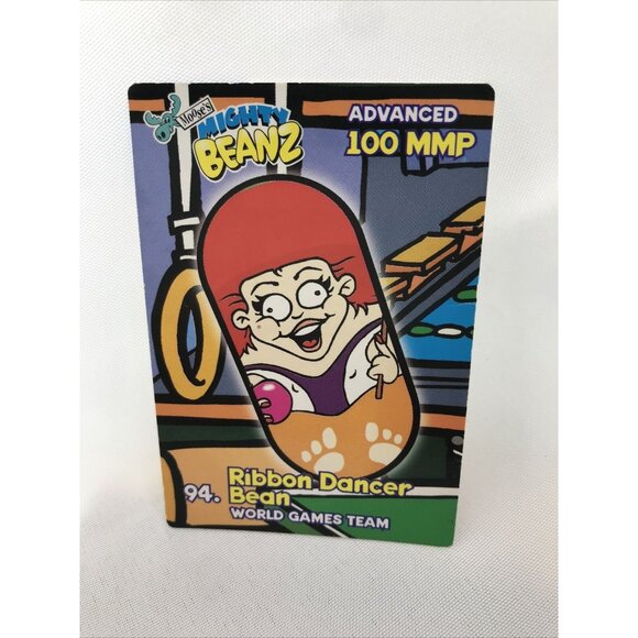 Mighty Beanz #94 Ribbon Dancer CARD SERIES 2 (NO BEAN) World Game Team - Picture 1 of 9